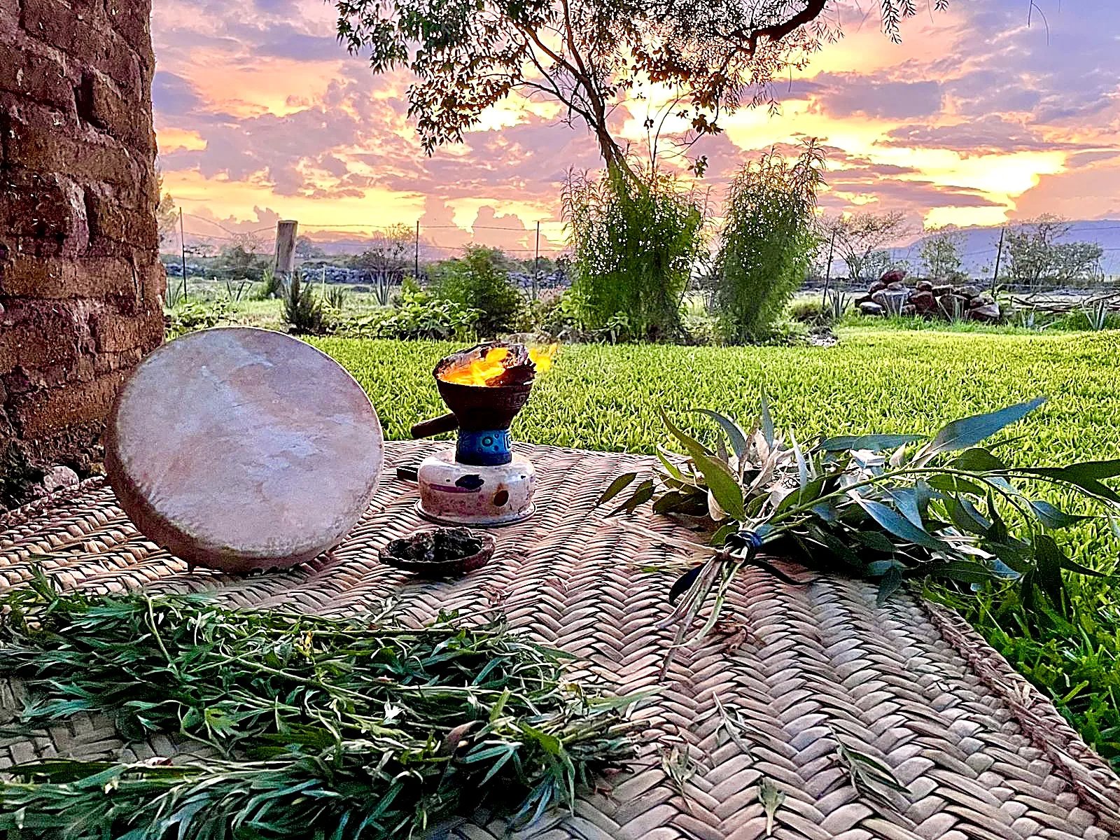 Espacio ceremonial tradicional de Temazcal