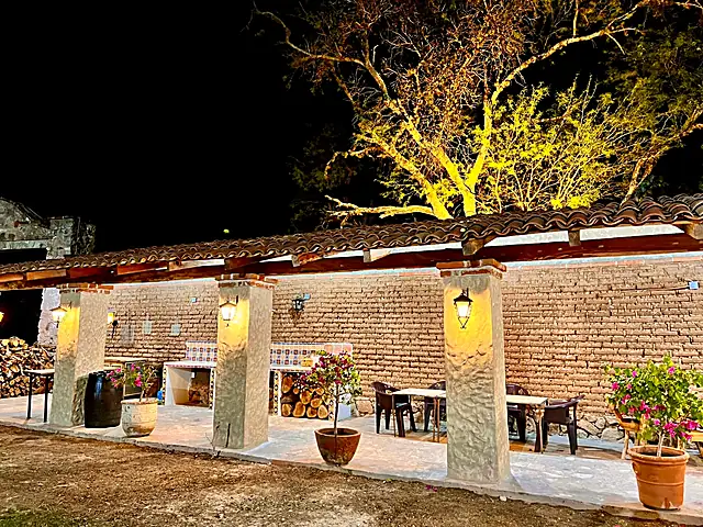 Patio de noche
